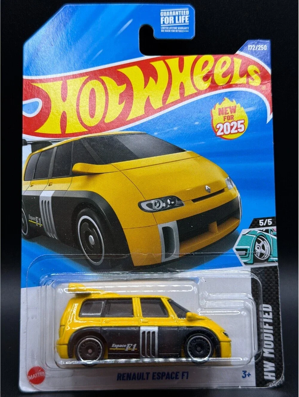 Hot Wheels Renault Espace F1 HW Modified New For 2025 172/250 Yellow